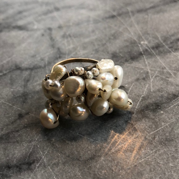 Multi-strand pearl ring - Picture 5 of 8